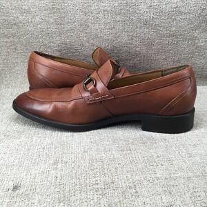 Cole Haan Men's Brown Leather Bit Loafers Size 9M Slip-On Dress Shoes